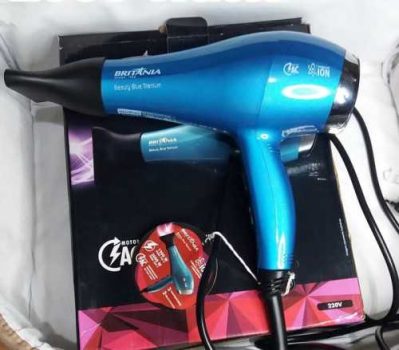 Secador de Cabelo Britânia com Íons 1900W - 2 Velocidades Beauty Blue Titaniuim