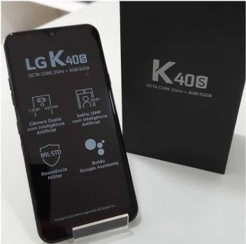 Smartphone LG K40S 32GB Azul 4G Octa-Core - 3GB RAM 6,1” Câm. Dupla + Câm. Selfie 13MP