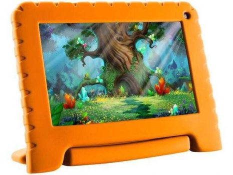 Tablet Infantil Multilaser Kid Pad Go com Capa - 16GB 7” Wi-Fi Android 8.1 Quad-Core