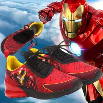 Tênis Infantil Marvel Iron Man Masculino - Preto e Vermelho