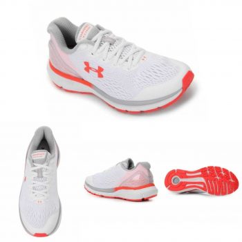Tênis Under Armour Charged Extend Feminino - Branco e Vermelho