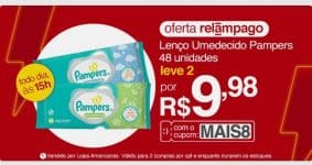 2 Lenços Umedecidos Pampers 48 Unidades