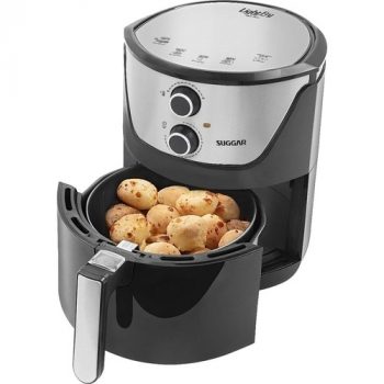 Airfryer Fritadeira Lightfry Preta Em Inox 4 Litros 127V - Suggar