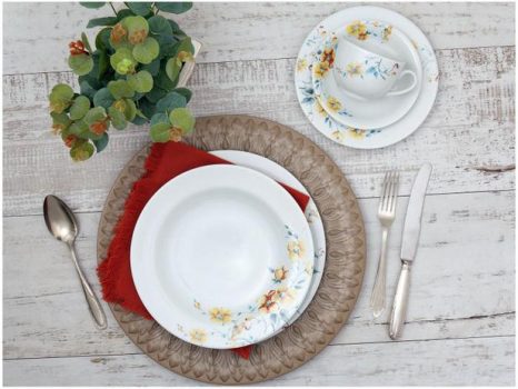 Aparelho de Jantar 20 Peças Schmidt Redondo - Colorido Porcelana Mônica