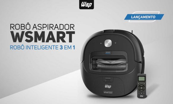 Aspirador de Pó Robô Wap Robot WSMART com MOP