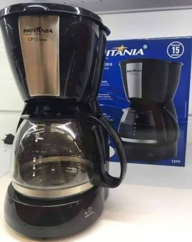 Cafeteira Elétrica Britânia CP15 Xícaras – Preto e Inox