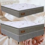 Cama Box Queen (Box + Colchão) Gazin - Mola Ensacada 67cm de Altura Diamante