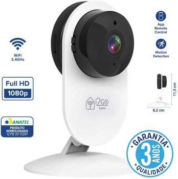 Câmera Inteligente Wi-Fi 180° FULL HD 1080p i2GO - i2GO Home