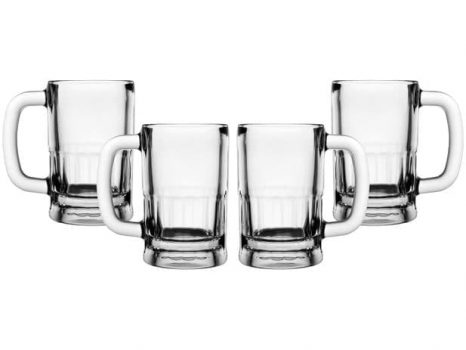 Caneca de Cerveja 355ml Crisal 1706902 - 4 Peças
