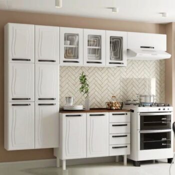 Cozinha Compacta Colormaq Barcelona 10 Portas - Aço