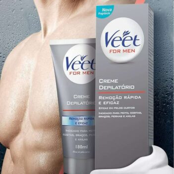 Creme Depilatório Corporal Veet For Men - 180ml, Veet, 180ml