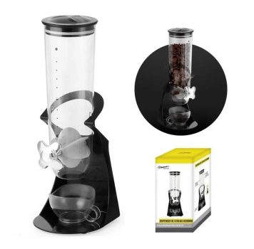 Dispenser de Cereais 1,5L Cinza - La Cuisine