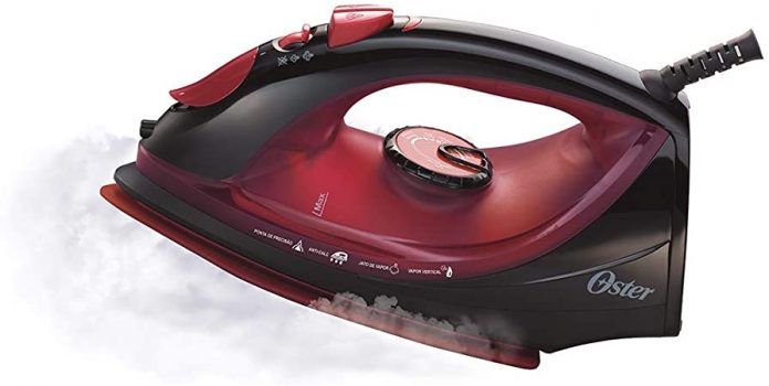 Ferro de Passar a Vapor Cerâmica, Preto, 110v, Oster