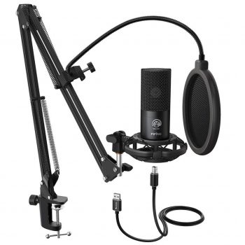 FIFINE Studio Condenser USB Microphone Kit