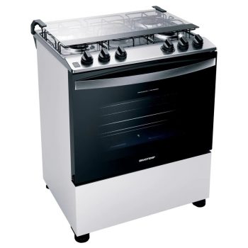 Fogão Brastemp 5 Bocas BFS5ECBUNA com Turbo Chama Bivolt – Branco