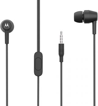 Fone de Ouvido Estéreo Pace 200 Intra-Auricular com Microfone, Motorola, SH047BK, Preta