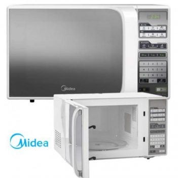 Forno de Micro-ondas Midea Branco Espelhado - 31 Litros