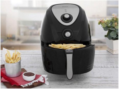 Fritadeira Elétrica Sem Óleo/Air Fryer Philco - Air Fry Saúde Preta 4,4L com Timer