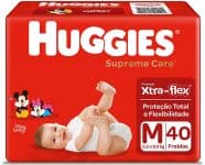 Huggies Fralda Supreme Care Mega M, 40 Fraldas