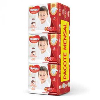 Huggies Pacote Mensal Supreme Care Mega XG, 156 Fraldas