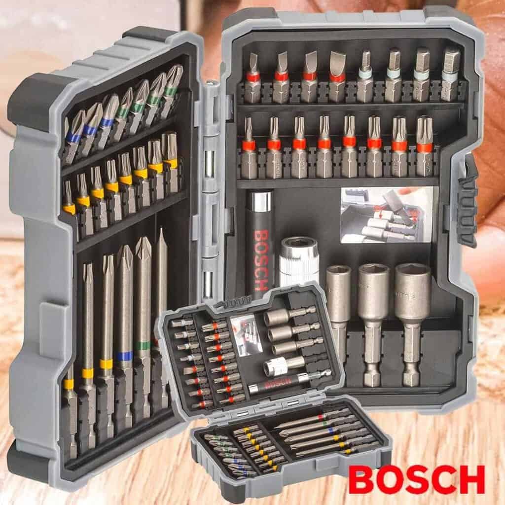 Kit De Pontas E Soquetes Bosch Para Parafusar Com Unidades Promotop