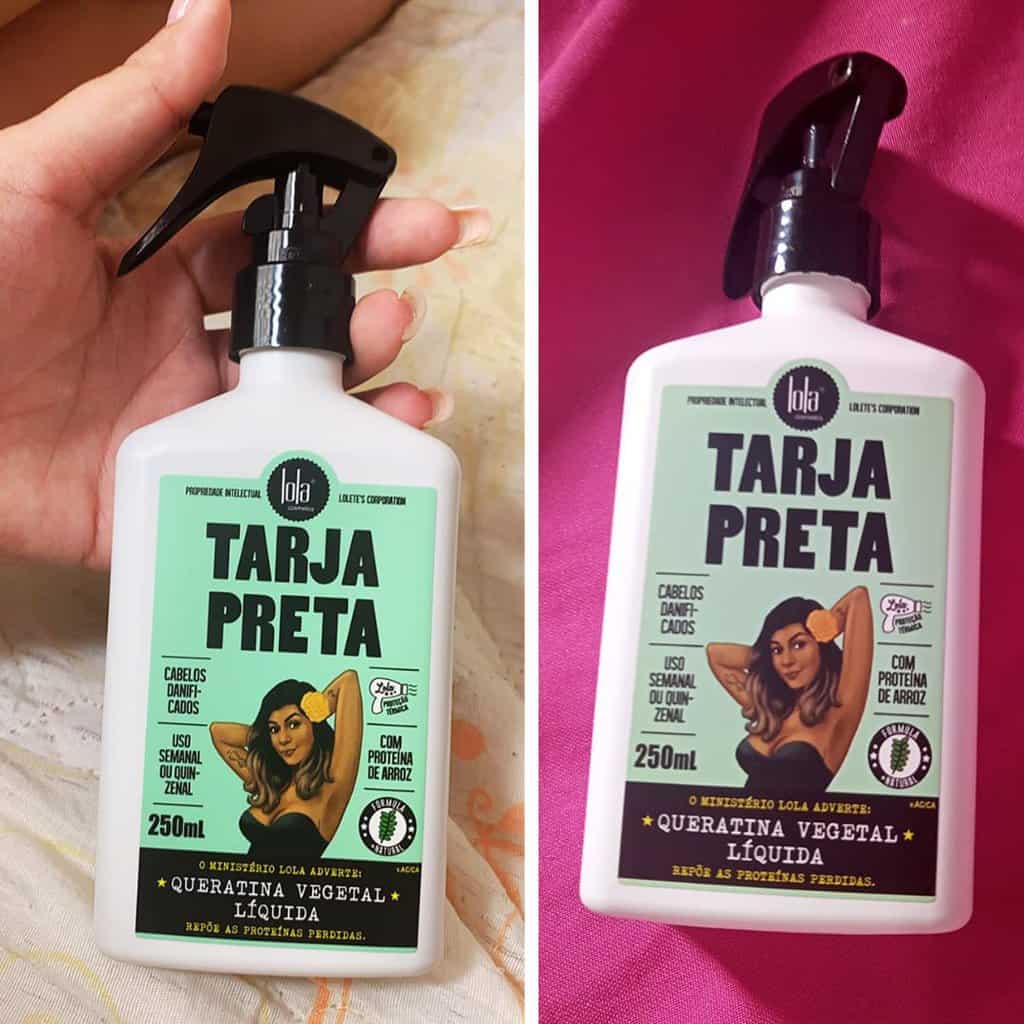 Lola Cosmetics Spray Tarja Preta Queratina Vegetal Liquida