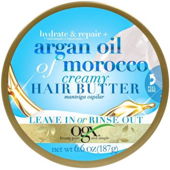 Manteiga Capilar Hidratante OGX Hair Butter Argan Oil of Morocco 187g, Ogx