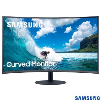 Monitor Samsung 31.5" LED Curvo Inclinação Ajustável - LC32T550FDLXZD