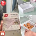 Organizador de Gaveta Multiuso Geladeira Cozinha Alimentos Prático Branco - Clink