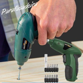 Parafusadeira Britânia Hobby a Bateria 4,8V - 1 Velocidade 12 Peças BPF01