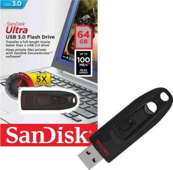 Pen Drive Ultra, USB 3.0, San Disk, 64GB, SDCZ48-064G-U46