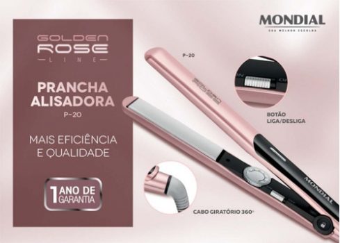 Prancha Alisadora, Mondial, P-20, Golden Rose