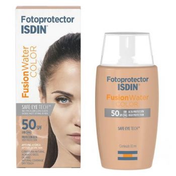 Protetor Solar Facial Isdin - Fotoprotector Fusion Water Color FPS 50+