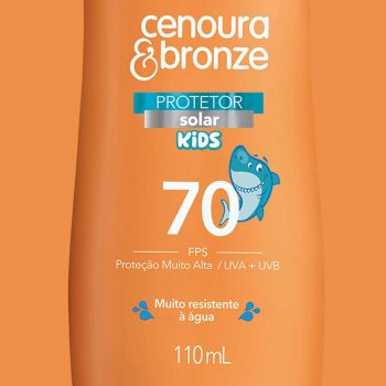 Protetor Solar Kids Fps70, Cenoura E Bronze