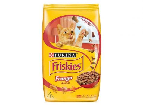 Ração Friskies Delícias Da Fazenda Para Gatos Adultos Sabor Frango - 1Kg Purina Para Todas Todos Os Tamanhos De Raça Todas As Fases - Sabor Frango