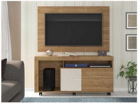 Rack com Painel para TV até 50” 2 Portas - Caemmun Prince