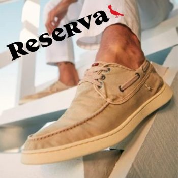 Sapato Casual Reserva Topsider Canvas, Masculino Kaki (38 ao 42)