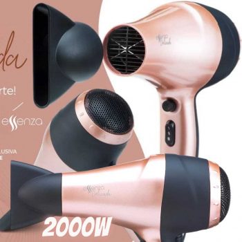 Secador de Cabelo Profissional Essenza - AC 2000W-220V com Tourmaline Ionic + Bag - EB043, Multilaser, EB043 , Rosa