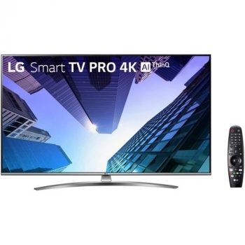 Smart TV 55” LG 55UM761C0SB Ultra HD 4K com Conversor Digital Wi-Fi 2 USB 4 HDMI
