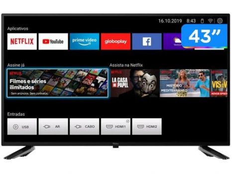 Smart TV Full HD D-LED 43” Philco PTV43E10N5SF - Wi-Fi 2 HDMI 2 USB