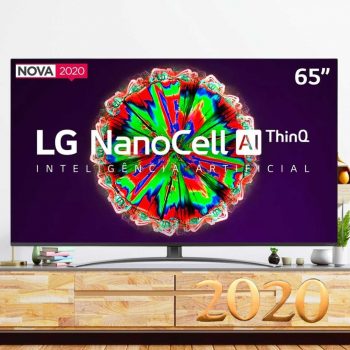 Smart TV LED 65" UHD 4K LG 65NANO81 NanoCell, IPS, Bluetooth, HDR, Inteligência Artificial ThinQ AI, Google Assistente, Alexa IOT, Smart Magic - 2020