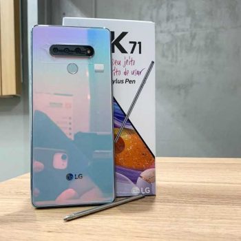 Smartphone LG K71 128GB 4G Octa-Core - 4GB RAM 6,8” Câm. Tripla + Selfie 32MP Dual Chip