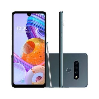 Smartphone LG K71 Titan 128GB, Tela de 6.8”, Câmera Traseira Tripla, Android 10, Inteligência Artificial e Processador Octa-Core