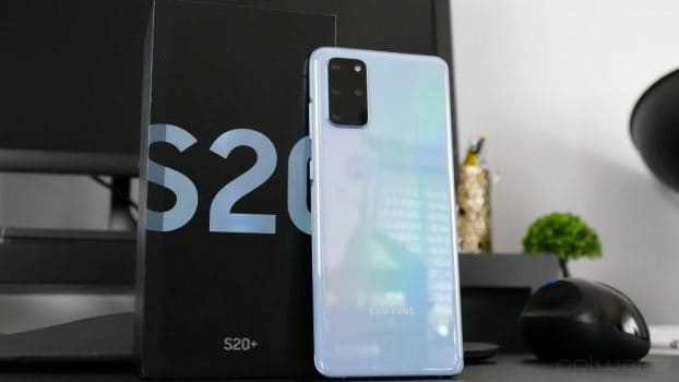 Smartphone Samsung Galaxy S20+ Dual Chip Android 128GB Octa-Core 2.73GHz Tela Infinita de 6.7" 4G Câmera 12MP+12MP+64MP+DepthVision - Cloud Blue