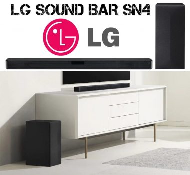 Soundbar LG SN4, 2.1 Canais, 300W RMS, DTS Virtual X, Sound Sync Wireless, Bluetooth, USB - SN4