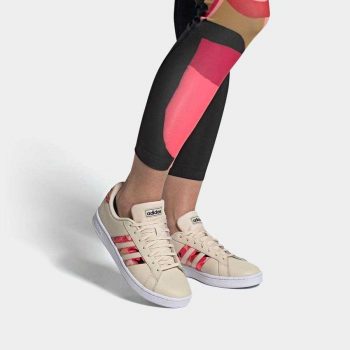Tênis Couro Adidas Grand Court Farm Feminino