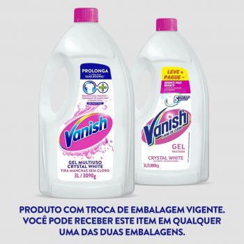Tira Manchas Vanish Crystal White Gel Multiuso, 3L