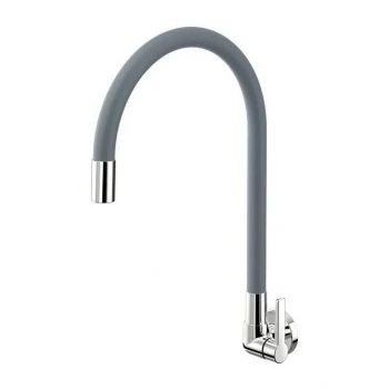 Torneira para Cozinha de Parede – Docol Galiflex Cromado e Cinza