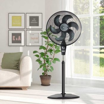 Ventilador de Coluna Mallory 40cm Delfos com 3 Velocidades – Preto