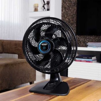 Ventilador Silence Force Repelente Líquido Arno Preto 110V
